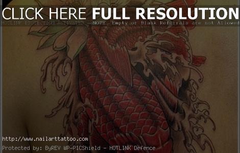 Dragon Coy Fish Tattoos