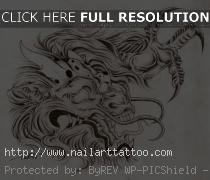 Dragon Head Tattoos Designs