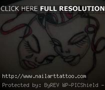 Drama Mask Tattoos Designs