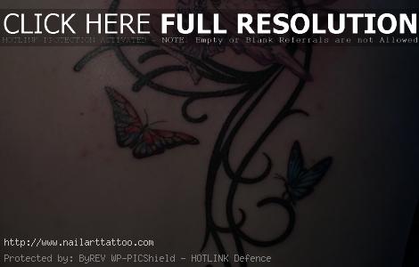 Fairies And Flowers Tattoos