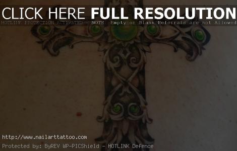 Female Cross Tattoos Designs