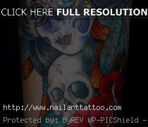 Female Dia De Los Muertos Tattoos