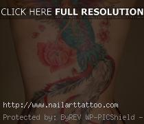 Feminine Phoenix Bird Tattoos