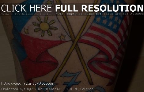 Filipino Flag Tattoos Designs