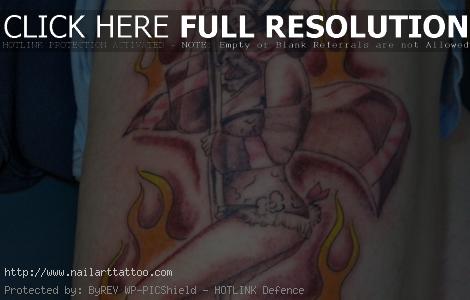 Firefighter Pin Up Girl Tattoos