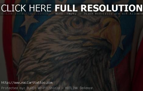 Flag And Eagle Tattoos