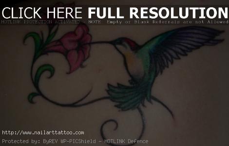 Flower And Bird Tattoos