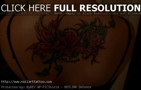 Flower And Butterfly Tattoos