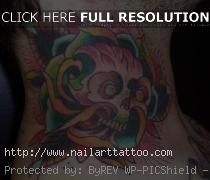 Flower And Skull Tattoos