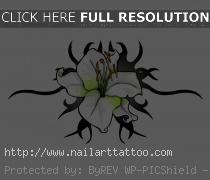 Flower And Tribal Tattoos Designs