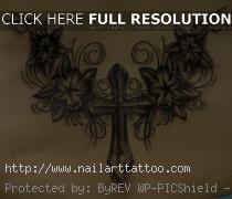 Flower Cross Tattoos Designs