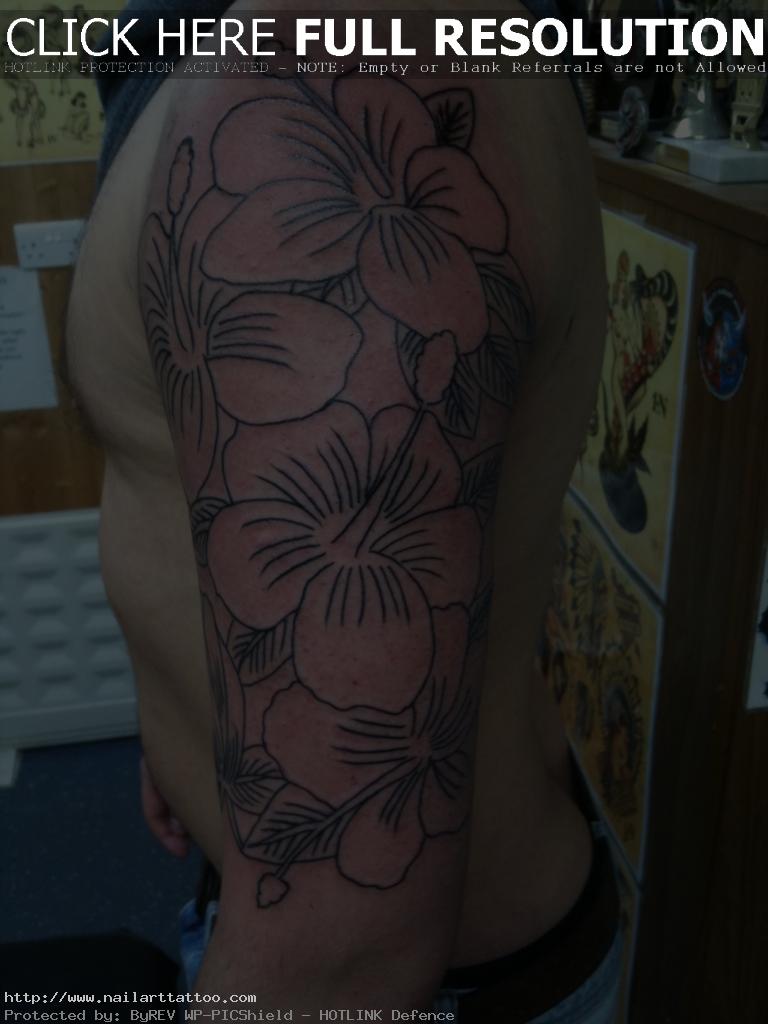 Flower Tattoo Half Sleeve