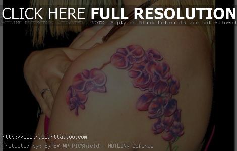 Flower Tattoos On The Shoulder