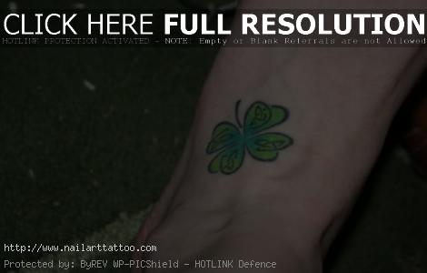 Four Leaf Clover Tattoos Designs