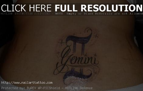 Gemini Signs Tattoos Designs