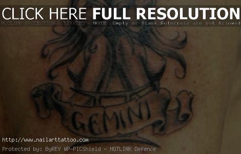 Gemini Tattoos Designs Ideas