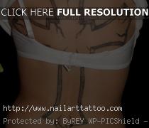 Girl Cross Tattoos Back