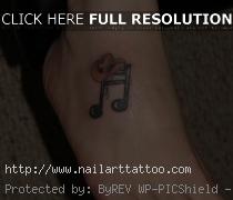 Girl Music Note Tattoos