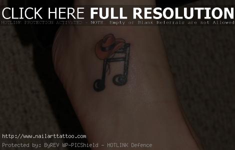 Girl Music Note Tattoos