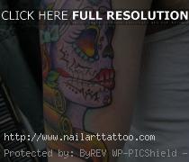 Girly Sugar Skull Tattoos