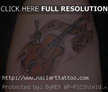 Guitar Music Note Tattoos