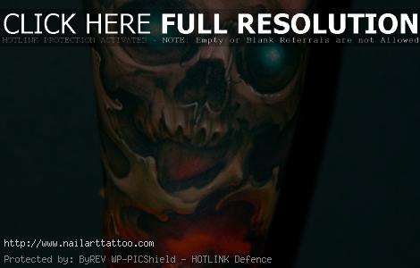 Half Sleeve Skull Tattoos