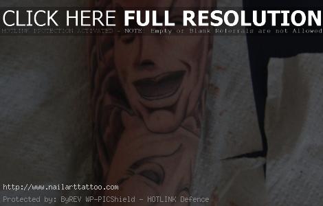 Happy Sad Face Tattoos