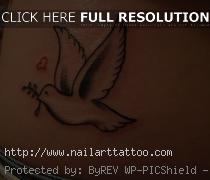 Heart And Dove Tattoos