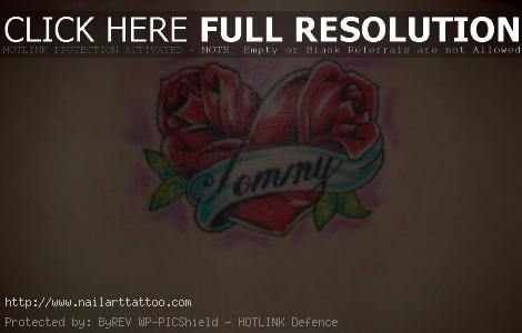 Heart And Name Tattoos Designs