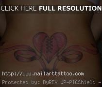 Heart And Ribbon Tattoos