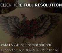 Heart And Wings Tattoos