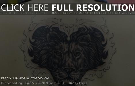 Heart Of A Lion Tattoos