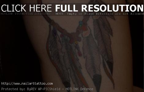 Heart Shaped Dreamcatcher Tattoos