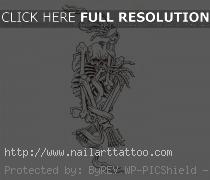 Heart Skeleton Key Tattoos Designs