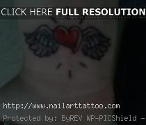 Heart With Angel Wings Tattoos