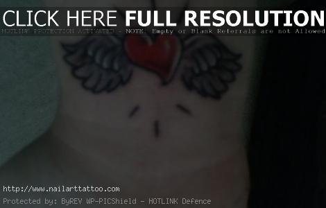 Heart With Angel Wings Tattoos