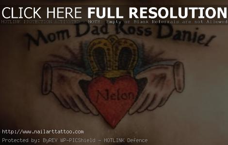 Heart With Crown Tattoos