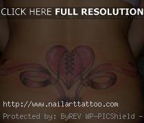 Hearts And Ribbons Tattoos