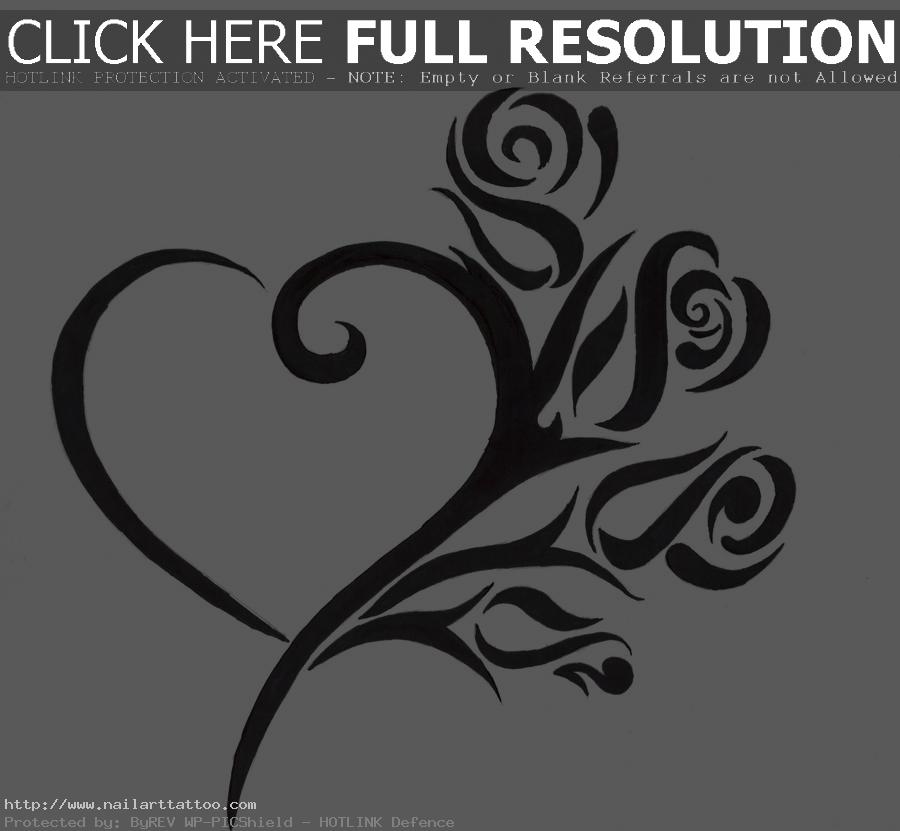 Hearts With Roses Tattoos Hearts With Roses Tattoos