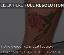 Hummingbird Tattoos On Ankle