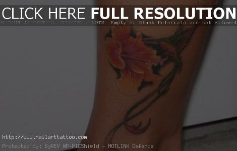 Hummingbird Tattoos On Ankle