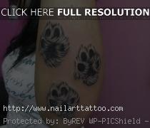 Husky Paw Print Tattoos