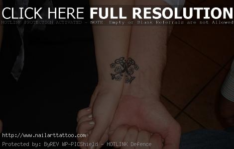 Interlocking Wedding Rings Tattoos