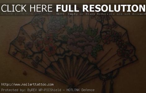 Japanese Fan Tattoos Designs