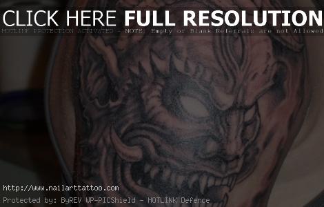 Japanese Mask Tattoos Designs