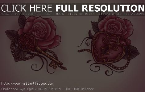 Key And Locket Tattoos Designs