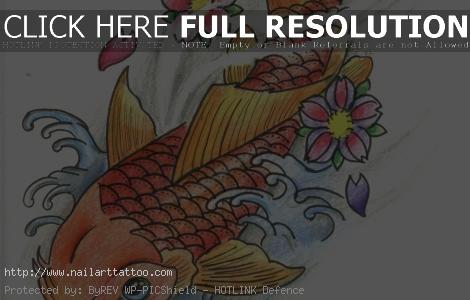 Koi Fish Design Tattoos