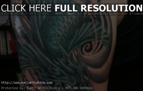 Koi Fish Half Sleeve Tattoos Designs