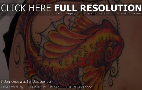 Koi Fish Shoulder Tattoos