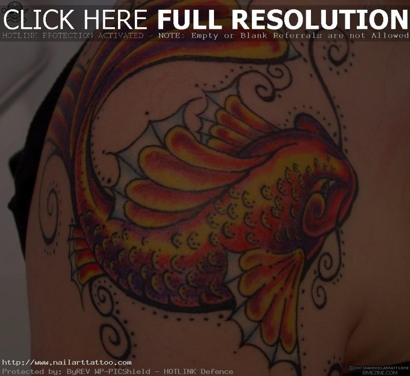 Koi Fish Shoulder Tattoos